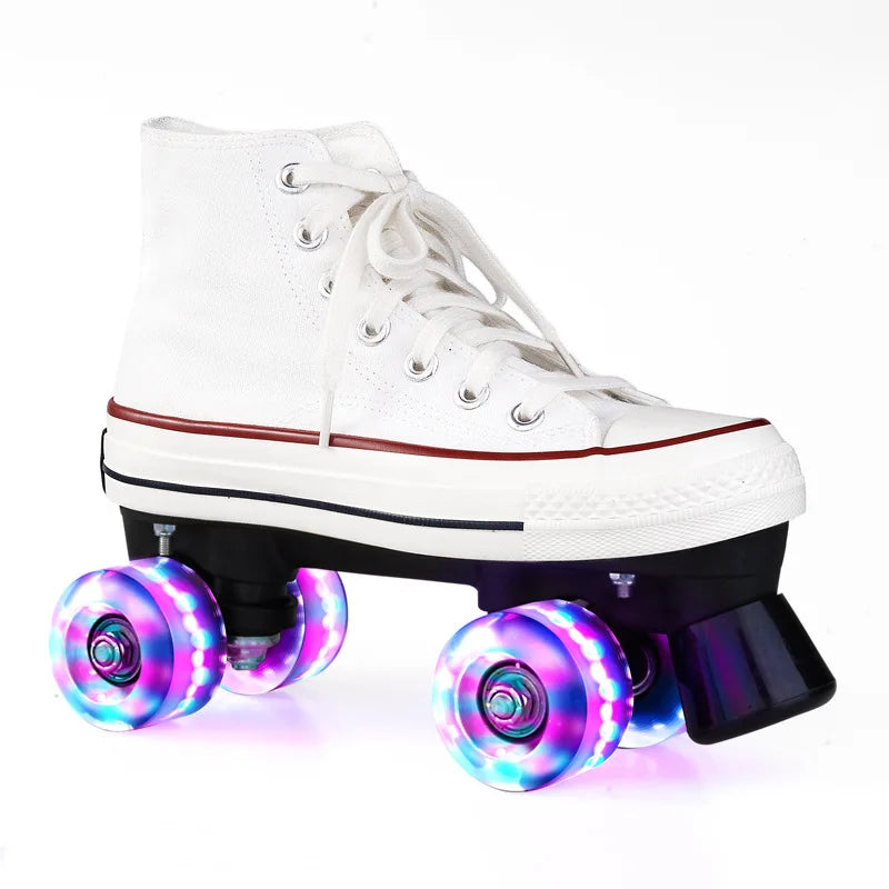 Unisex Indoor/Outdoor Retro Quad Roller Skates