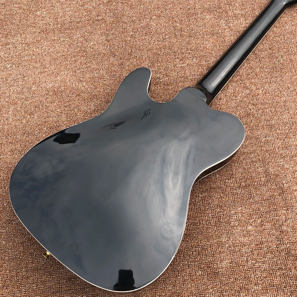Hollow Body Electric Jazz Guitar with Gold Hardware
