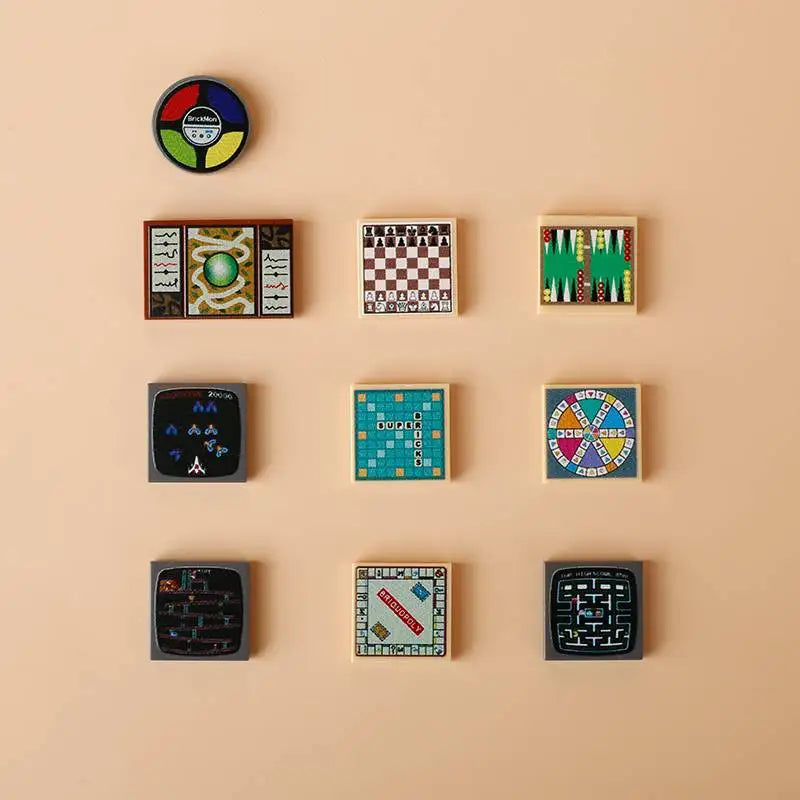 Miniature recreational block toy pieces