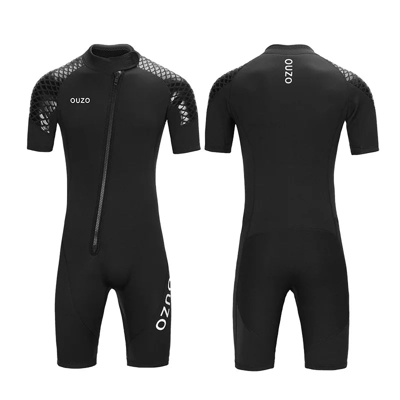 Unisex 3mm Short-Sleeved Full Body Wetsuits
