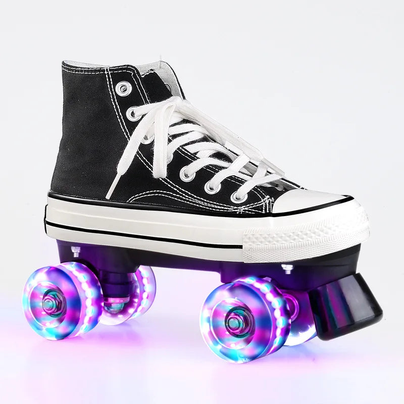 Unisex Indoor/Outdoor Retro Quad Roller Skates