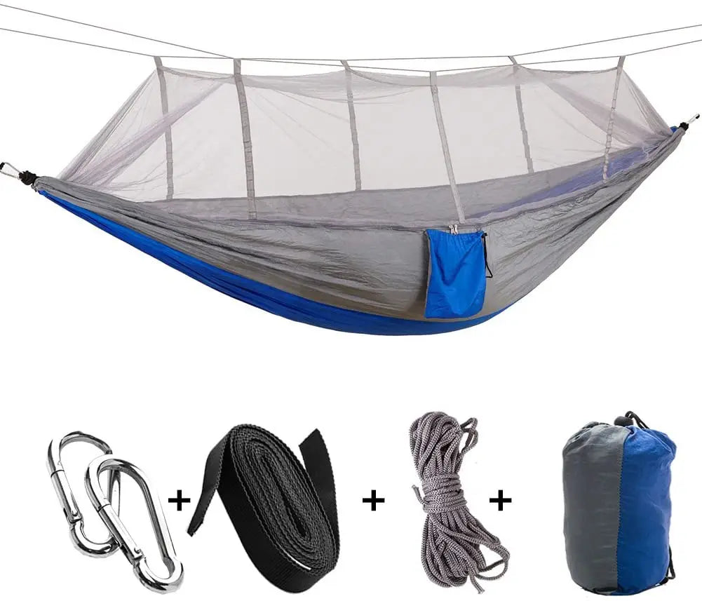 Outdoor 2 Person Camping Garden Hammock With Mosquito Net