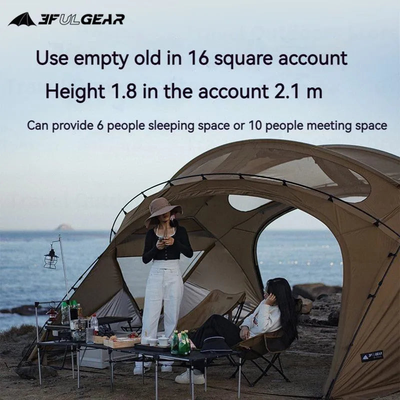 3FUL GEAR 2.0 Beetle 16 Dome Tent 70D Nylon Spherical Tent