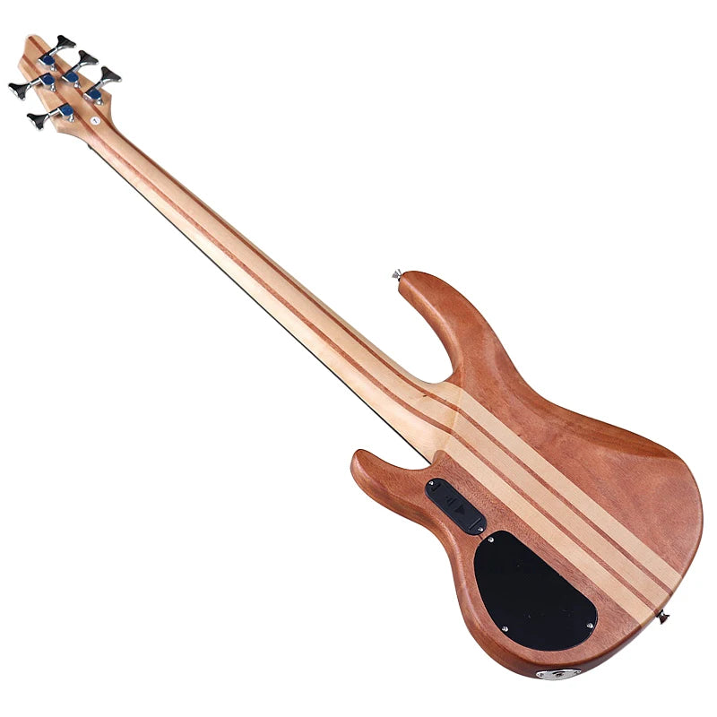 Active 5 String Electric Bass Guitar with Free Bag
