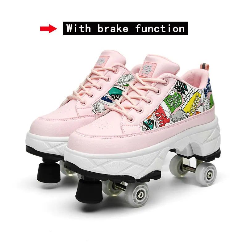 Cartoon Roller Sneakers (Heelys)