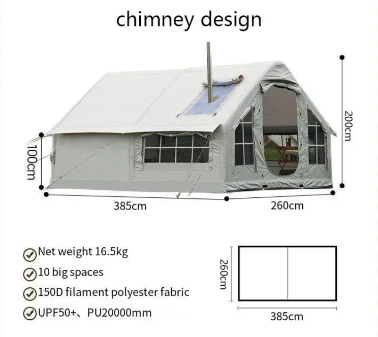 6-8 person Enlarged Inflatable Camping Tent