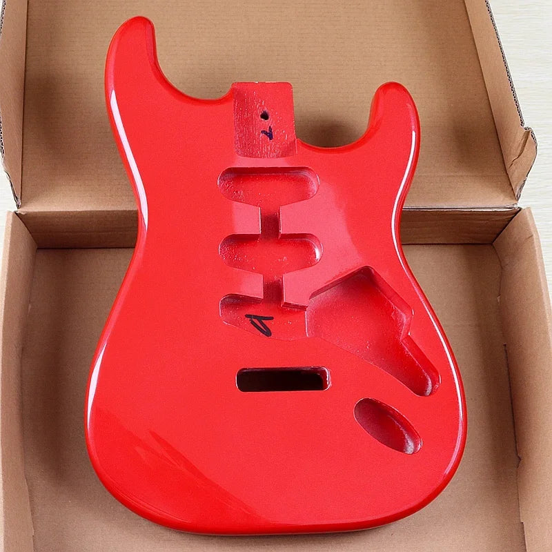 DIY Poplar Wood ST High Gloss Finished Guitar Body