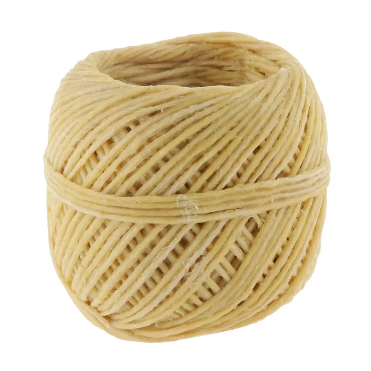 10m Natural Organic Beeswax Coated Hemp Wicks - 1 Roll