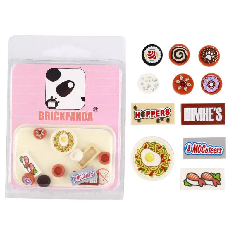 Miniature recreational block toy pieces