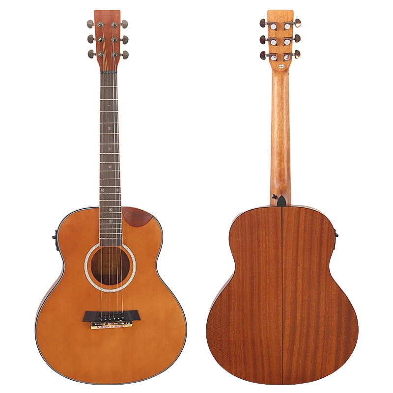 38" 6 String Acoustic Electric Guitar - Matte Finish on Basswood