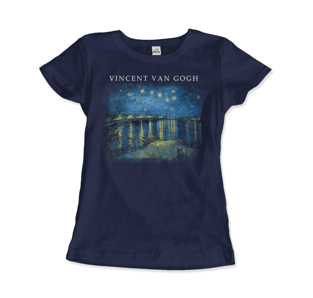 Van Gogh Starry Night Over the Rhône, 1888 Artwork T-Shirt