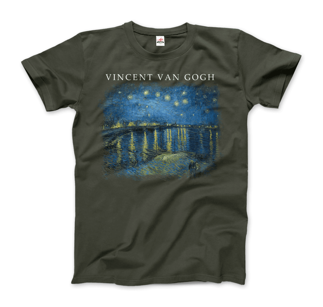 Van Gogh Starry Night Over the Rhône, 1888 Artwork T-Shirt