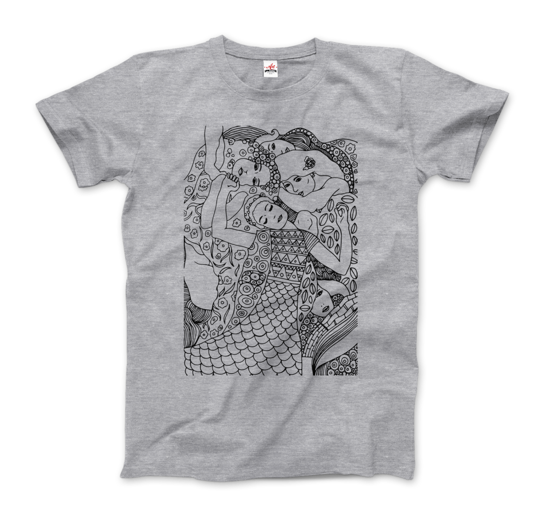 Gustav Klimt The Virgin (Maiden) 1913 Sketch T-Shirt