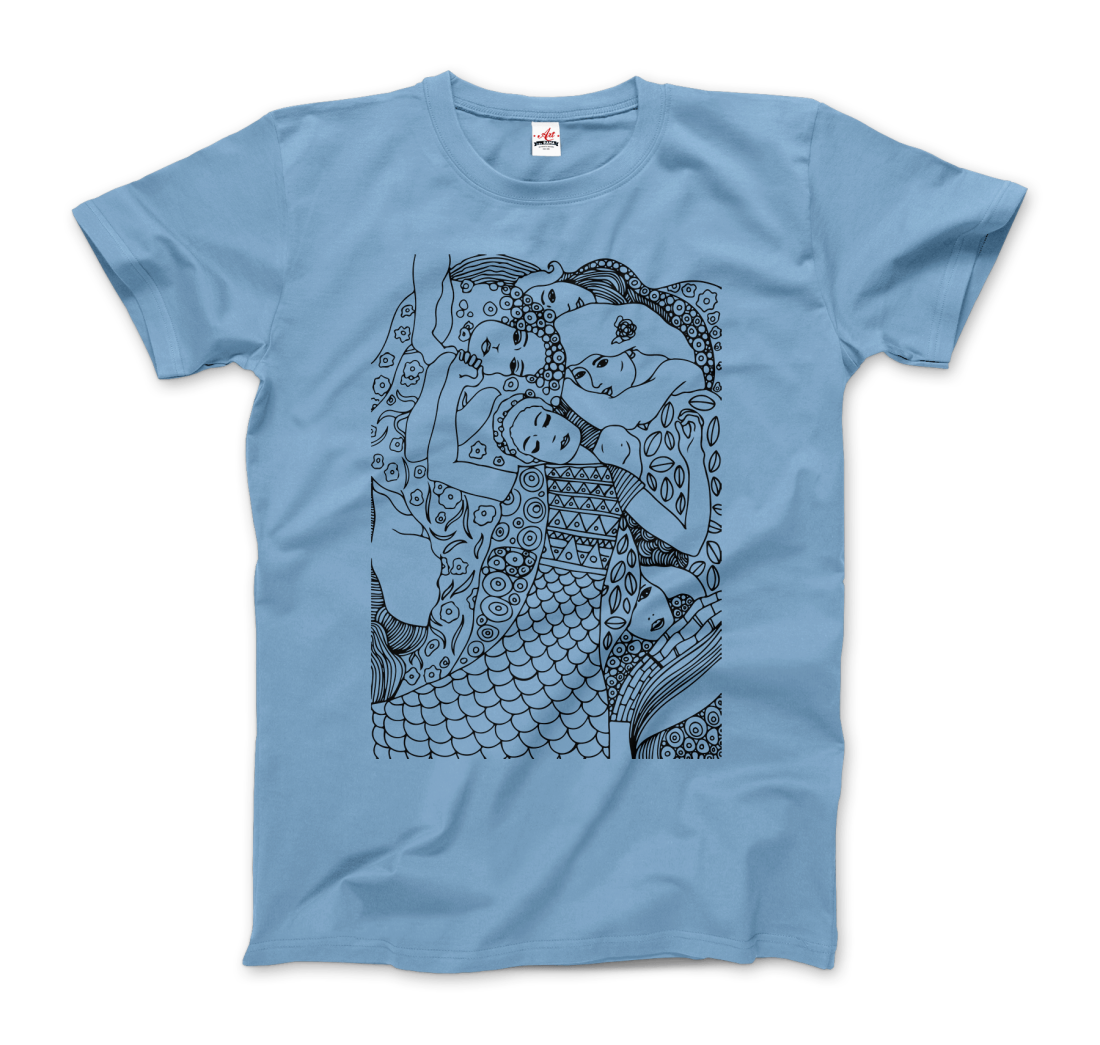Gustav Klimt The Virgin (Maiden) 1913 Sketch T-Shirt