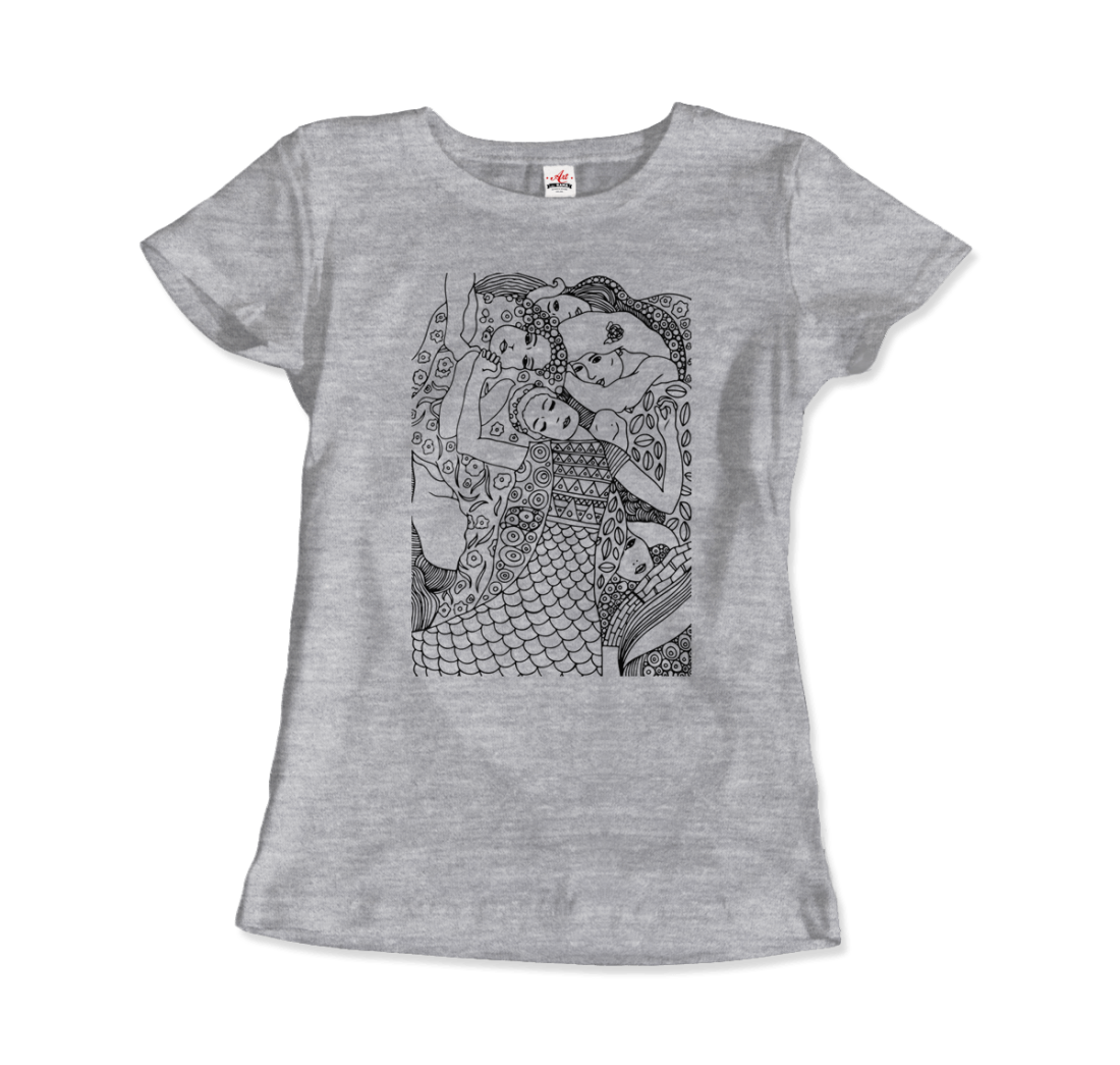 Gustav Klimt The Virgin (Maiden) 1913 Sketch T-Shirt