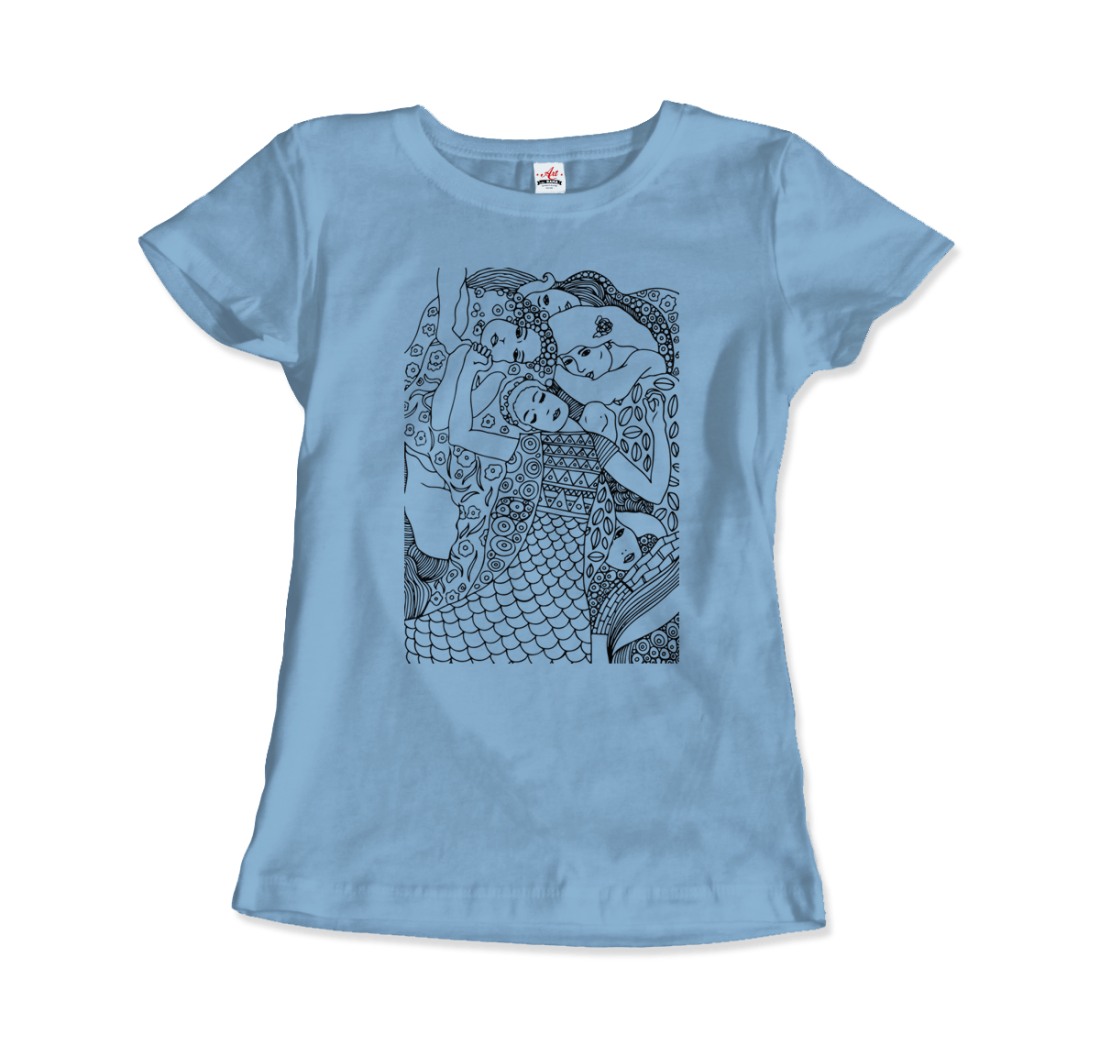 Gustav Klimt The Virgin (Maiden) 1913 Sketch T-Shirt