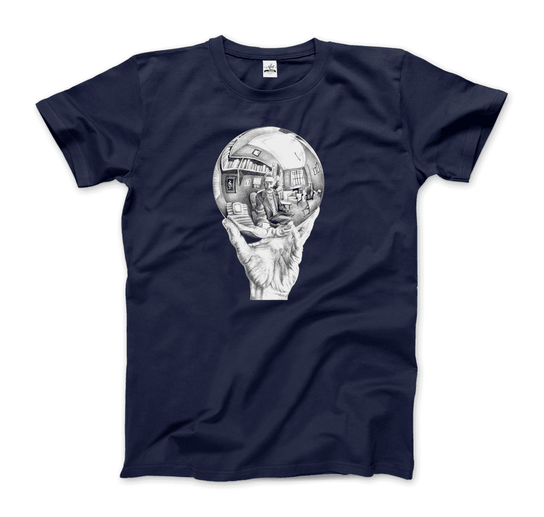 M.C. Escher Hand with Reflective Globe T-Shirt