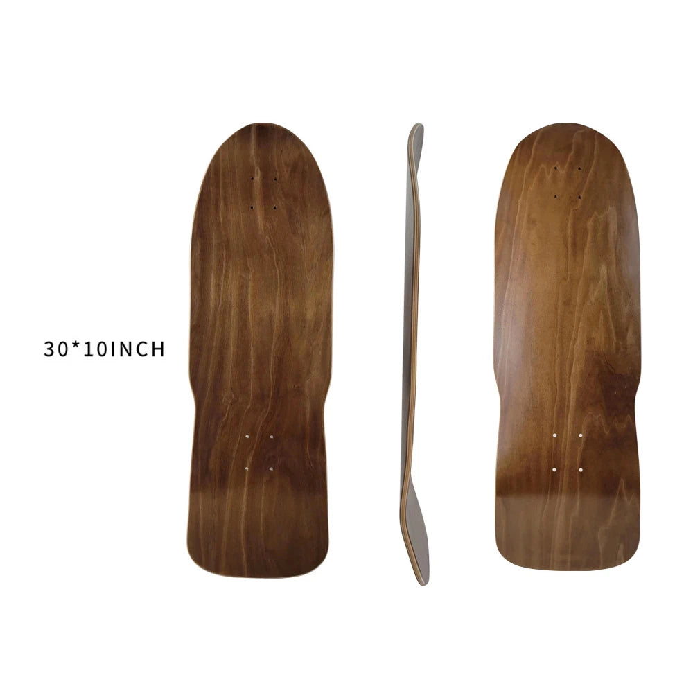 DIY Blank Skateboard Longboard - 28/30/31/33/36" Smooth Maple Deck