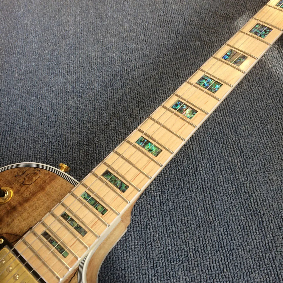 Customized Real abalone mother inlay Electric Guitar