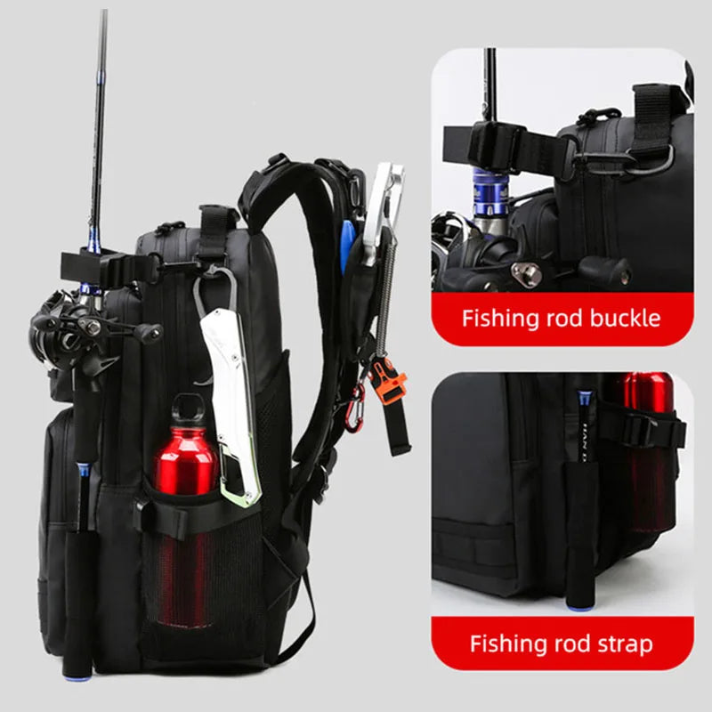Multi-functional Outdoor Waterproof Fishing Lure Backpack