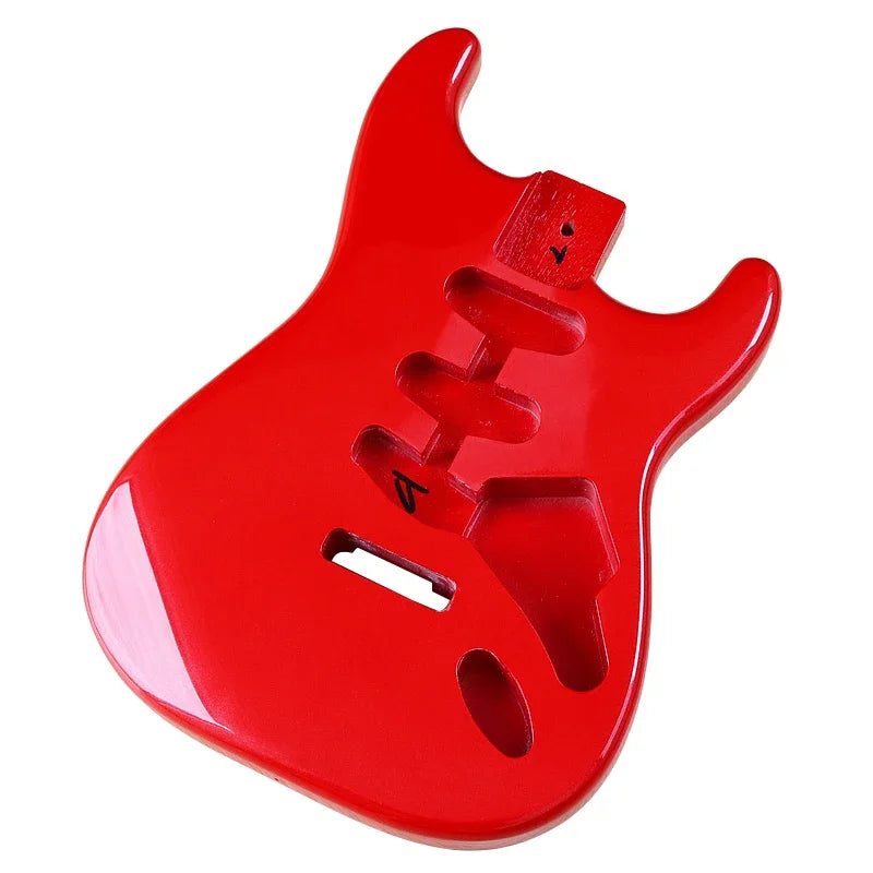 DIY Poplar Wood ST High Gloss Finished Guitar Body