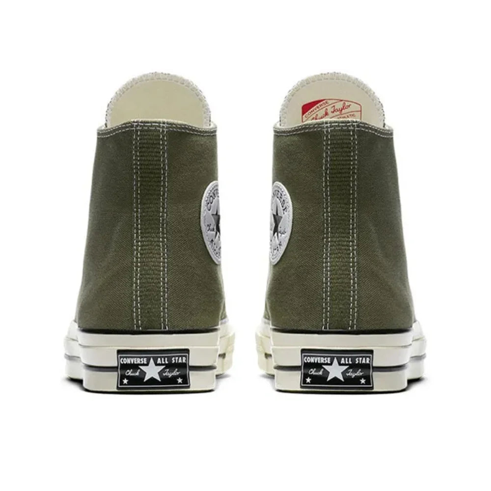 Unisex Converse All Star Lightweight Canvas Shoes (1970s Chuck Taylor - Olive Green)