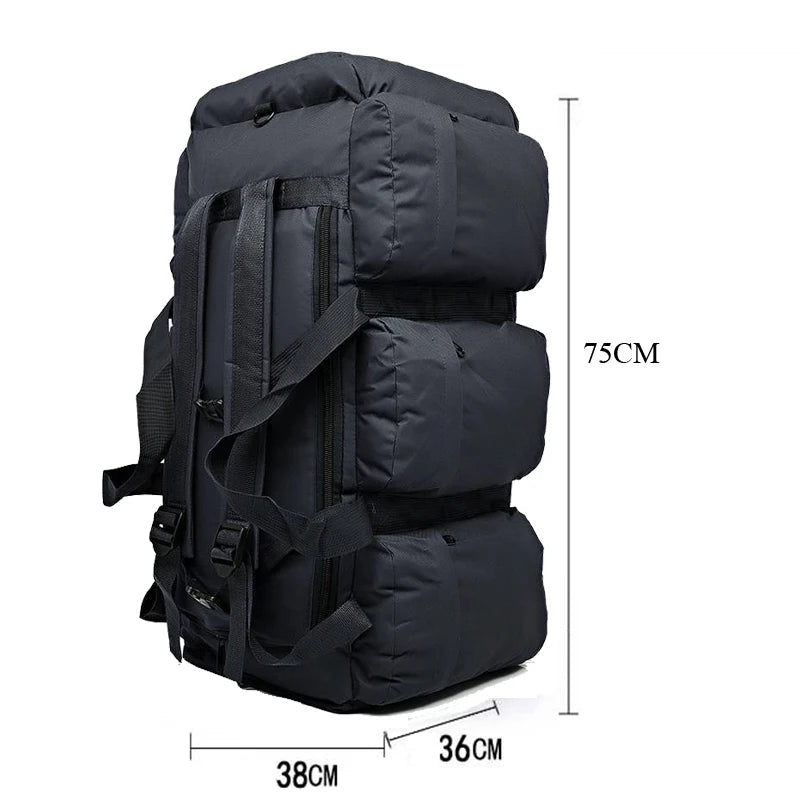 100L Tactical Camping Duffle Backpack