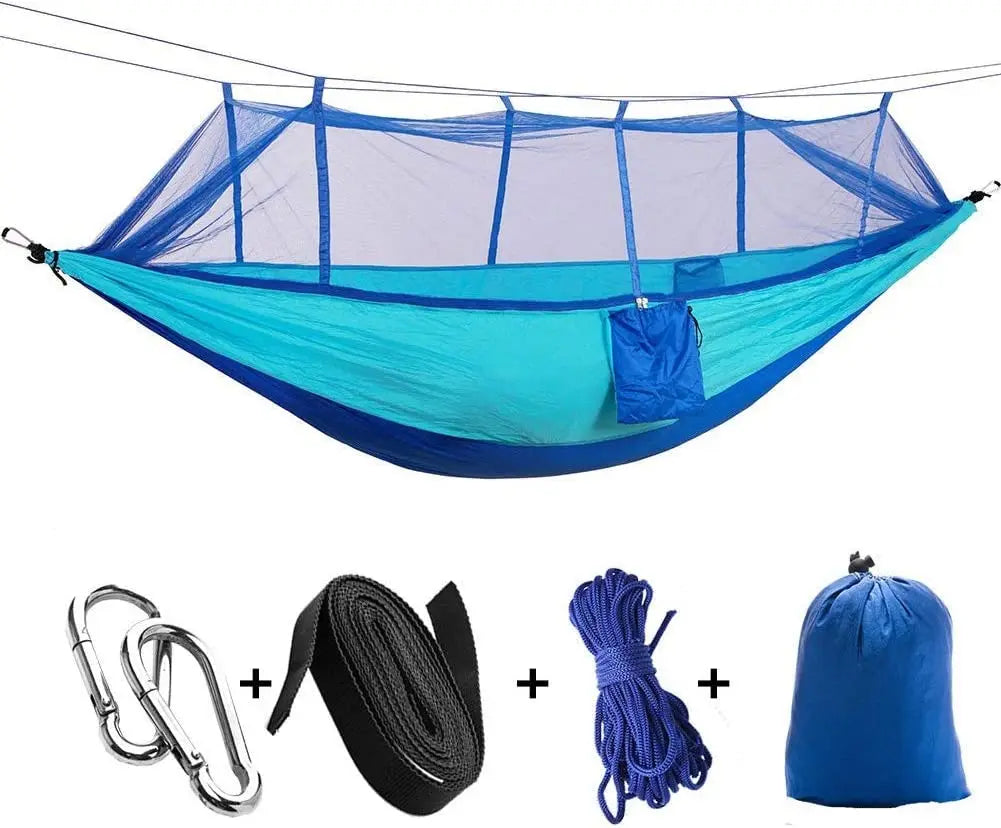 Outdoor 2 Person Camping Garden Hammock With Mosquito Net
