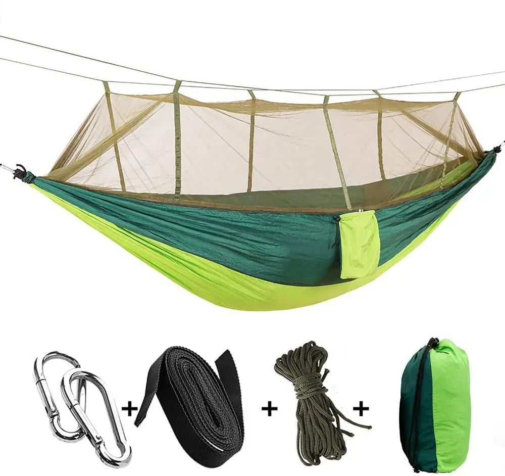 Outdoor 2 Person Camping Garden Hammock With Mosquito Net