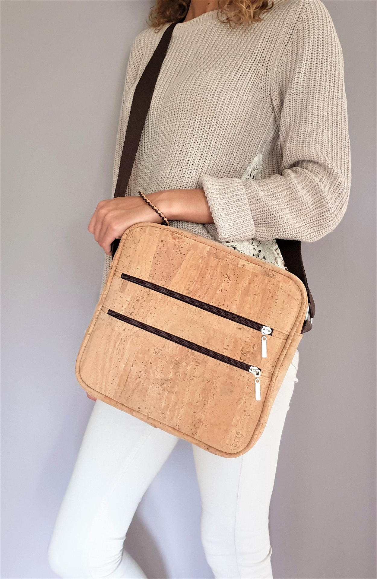 ENZO - Men Crossbody Cork Bag