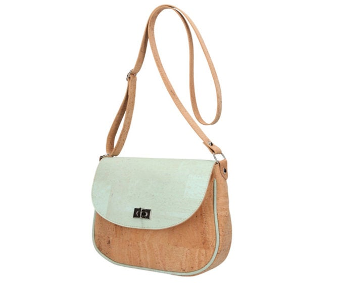 ANAISA - Cork Turquoise Shoulder Bag