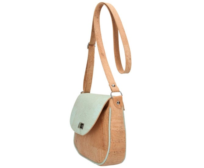 ANAISA - Cork Turquoise Shoulder Bag