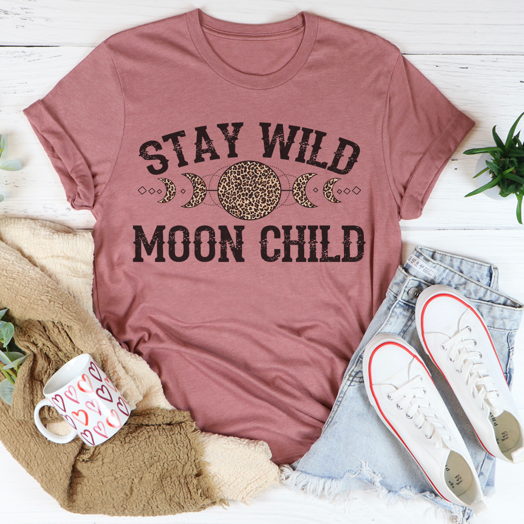 Stay Wild Moon Child Leopard T-Shirt