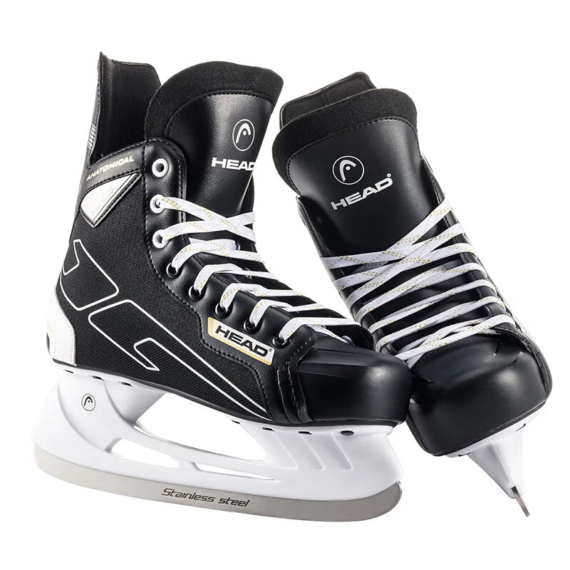 S180 Black Leather Ice Hockey Knife Blades Skates