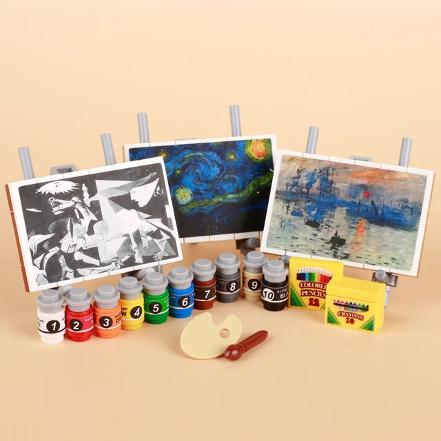 Miniature recreational block toy pieces