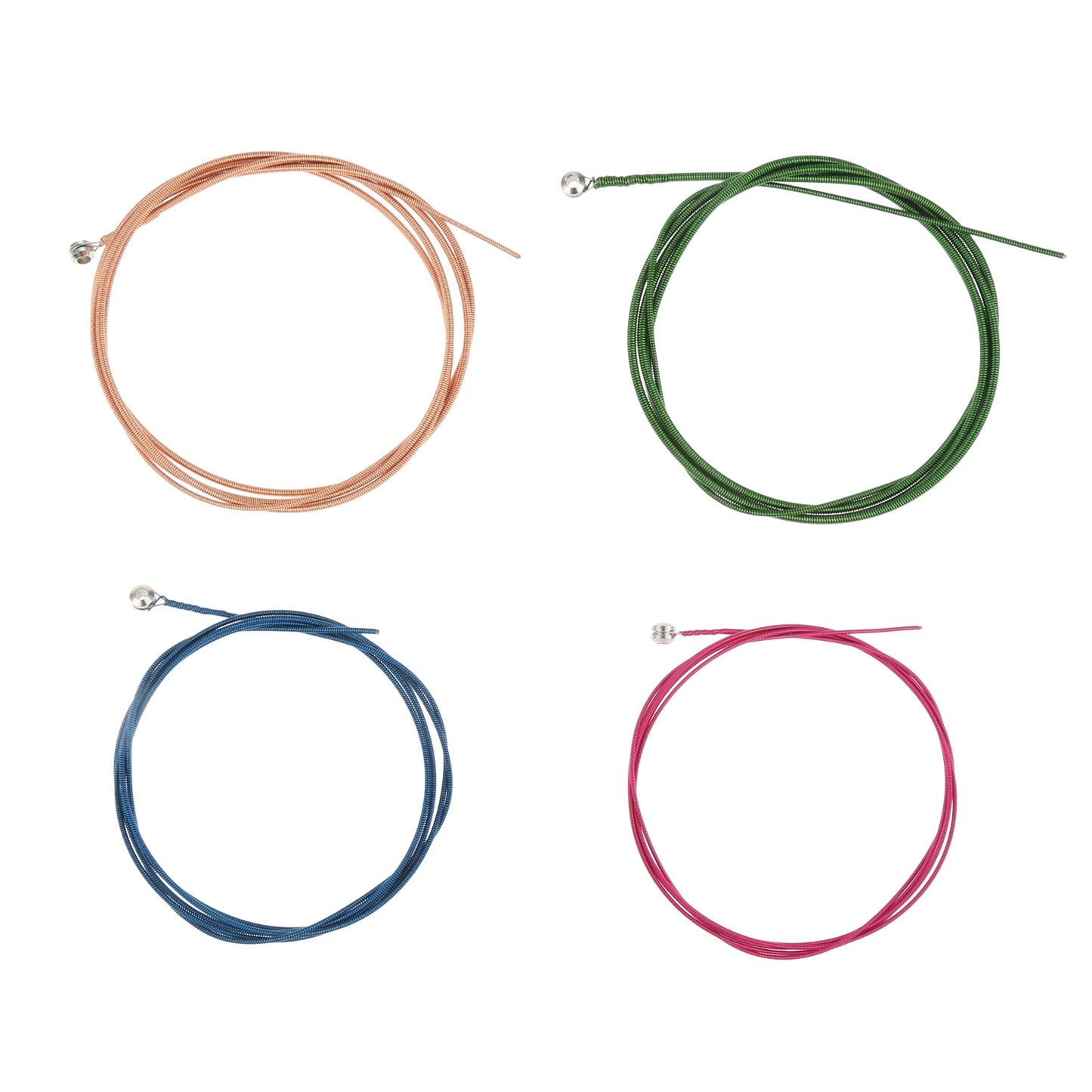 1.2m Stainless Steel Colored Bass Strings 1 Set