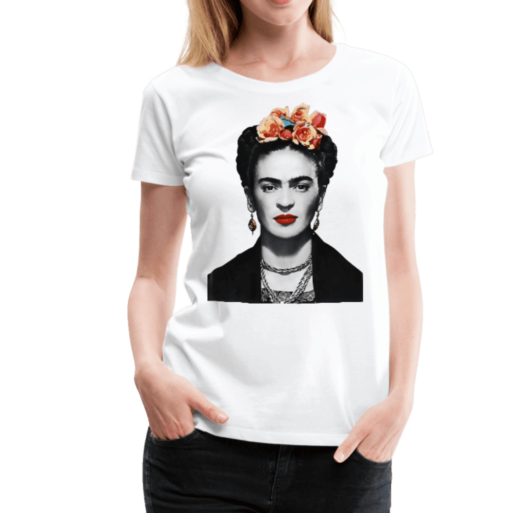 Frida Kahlo With Flowers Poster Artwork T-Shirt