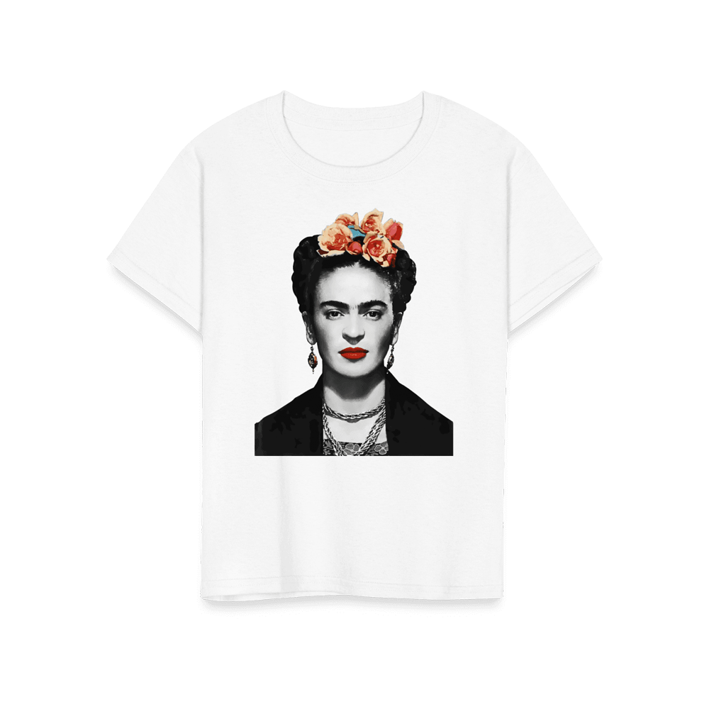 Frida Kahlo With Flowers Poster Artwork T-Shirt