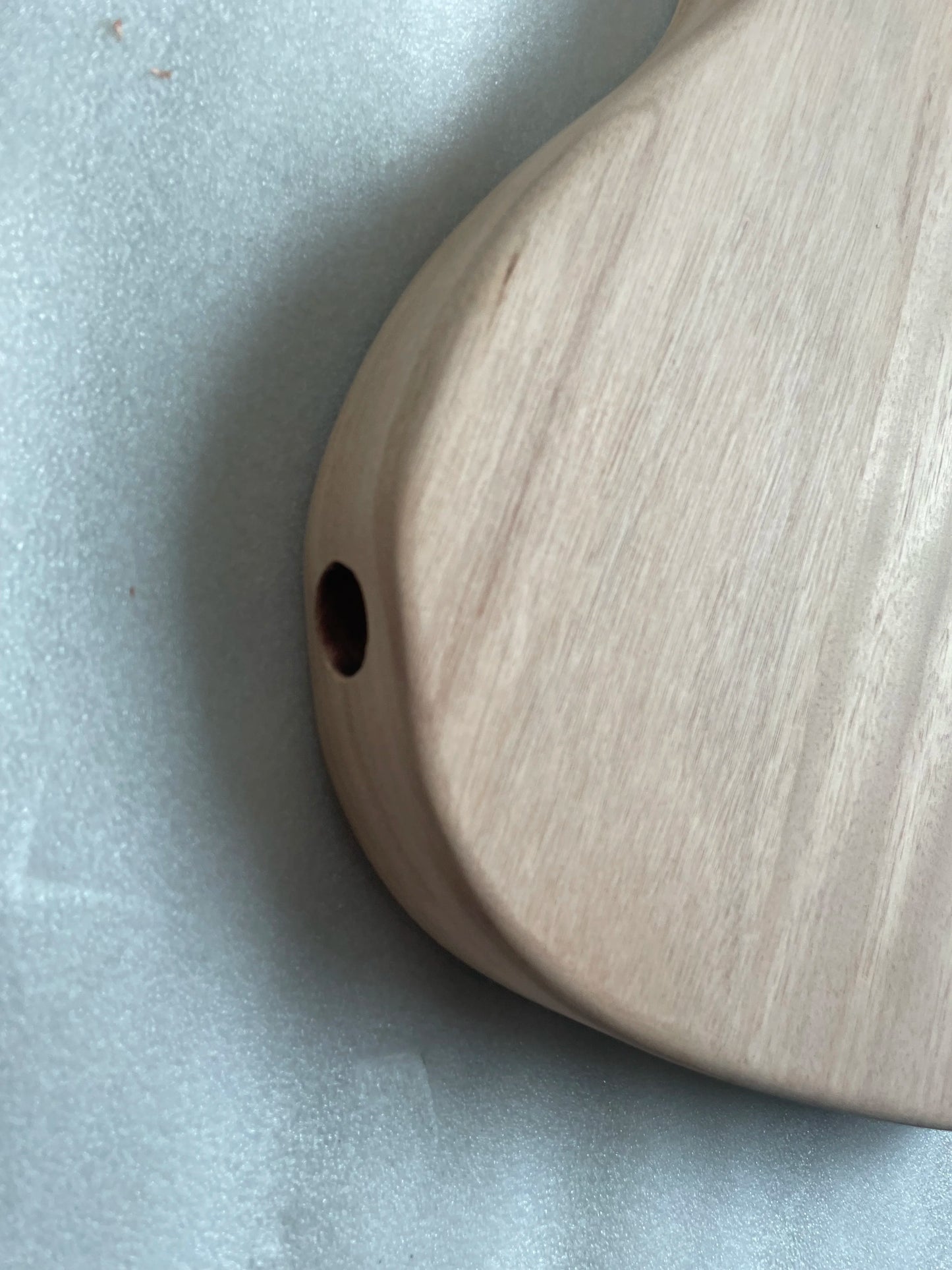 Unfinished Luthier DIY Blank F Hole, Semi Hollow Mahogany Wood Body Electric Guitar,