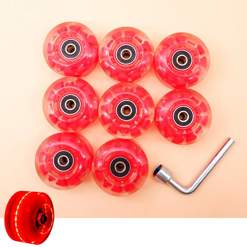 82A PU 58mmx32mm Luminous Outdoor Quad Wheels