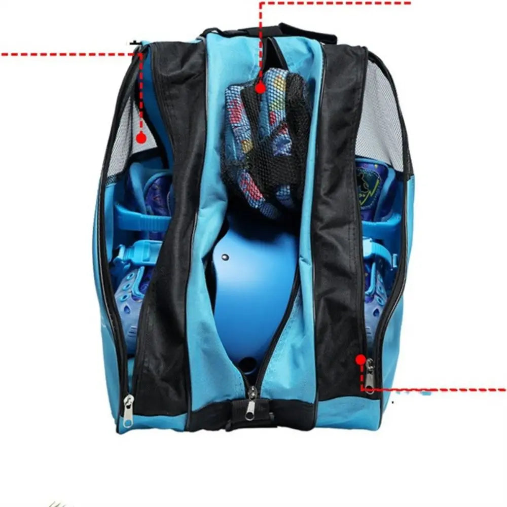 Large Capacity Roller Skates Bag 3 Layers