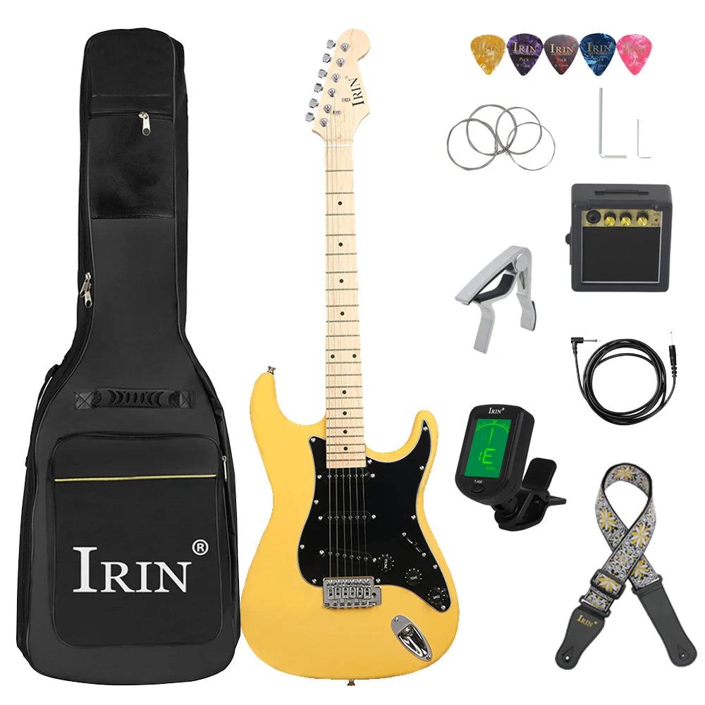 IRIN 39 Inch 21 Frets Electric 6 String Guitar Set