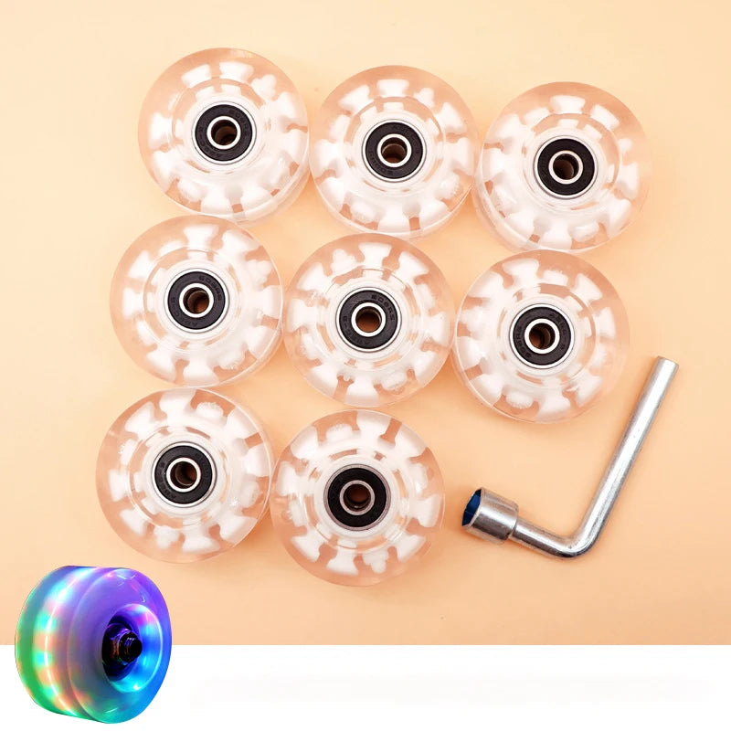 82A PU 58mmx32mm Luminous Outdoor Quad Wheels
