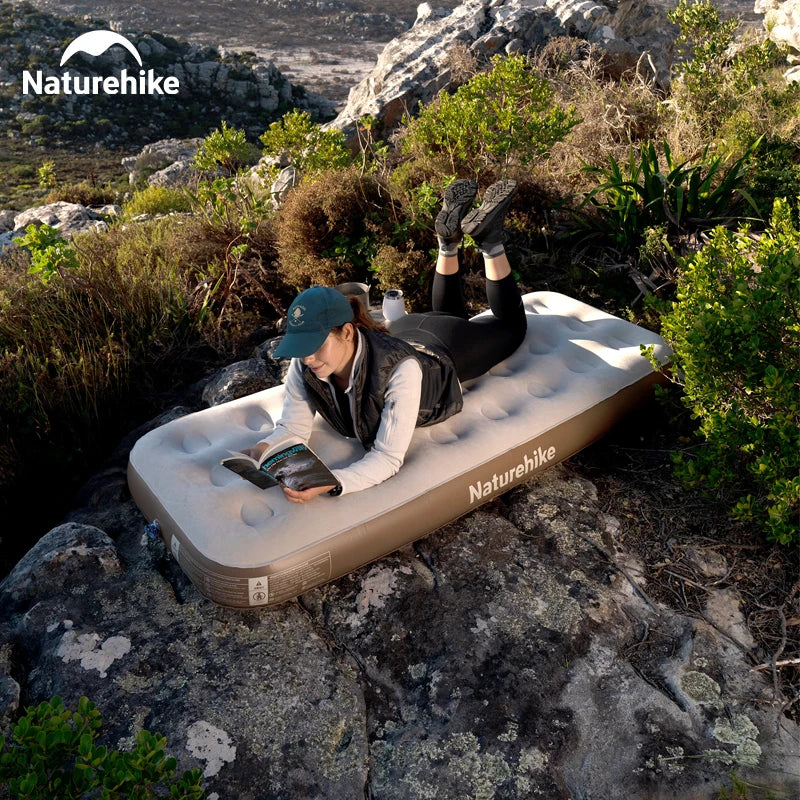Naturehike 1 Person Outdoor Inflatable Sleeping Mattress With Pump