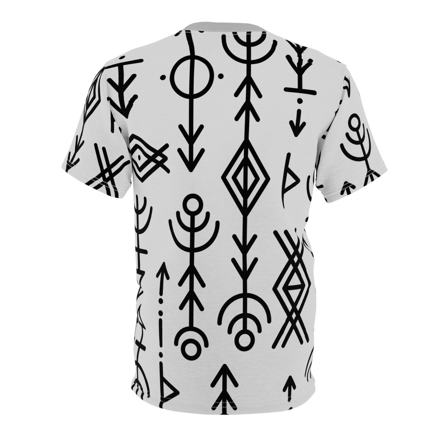Artistic Unisex T-Shirt SYMBOLS 1 - Minimal By QueenNoble