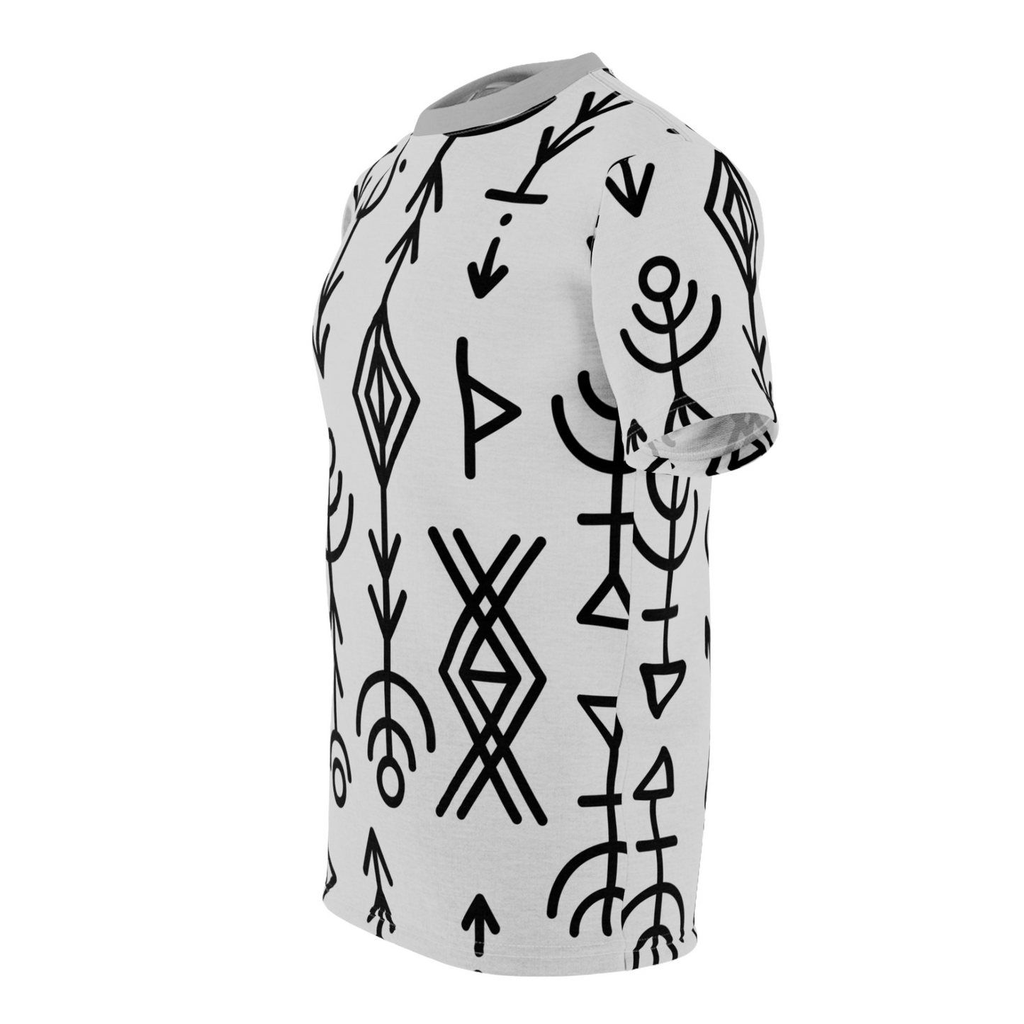 Artistic Unisex T-Shirt SYMBOLS 1 - Minimal By QueenNoble
