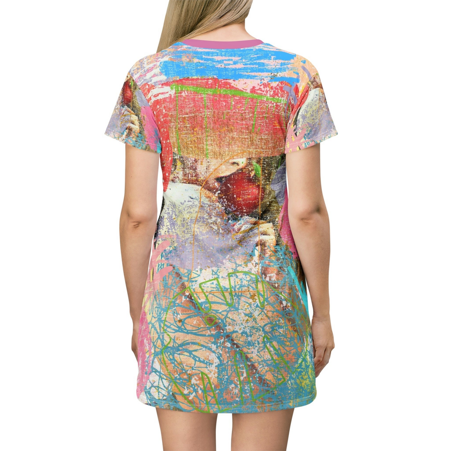 Designers T-Shirt Dress APPLE | Minimal By QueenNoble