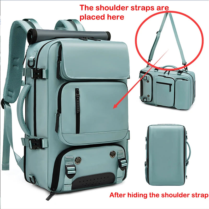 16 inch Waterproof Business Laptop Backpack with Shoe Bag