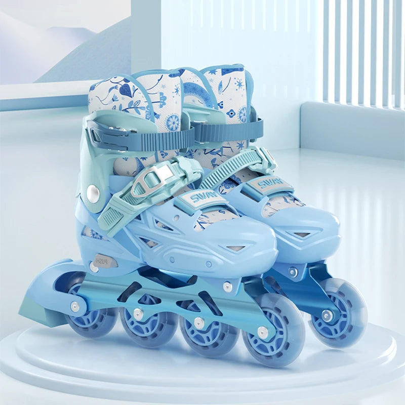 Adjustable Inline Roller Skates (Flashing Wheels)