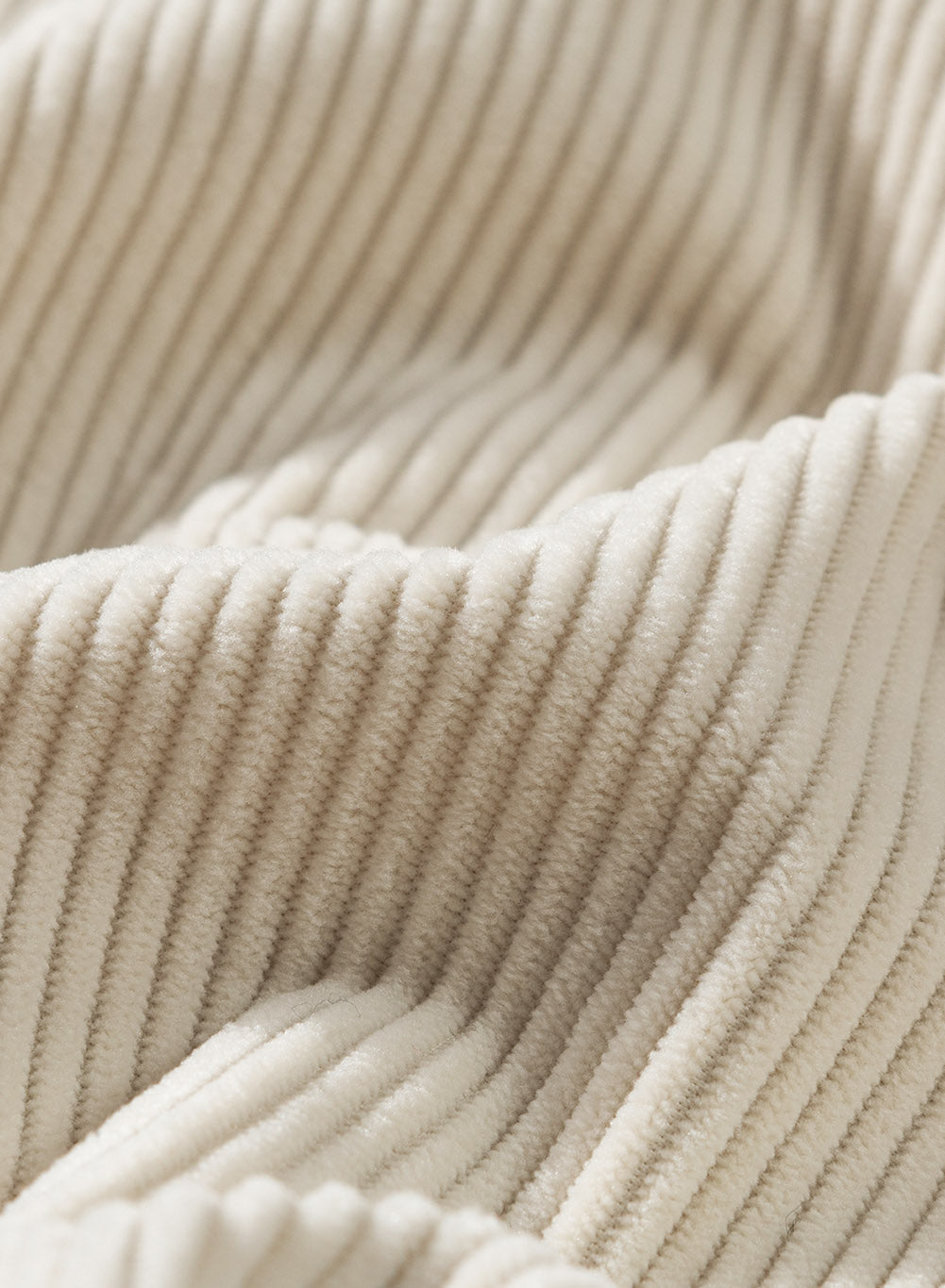 Pocketed Button Ribbed Textured Shacket